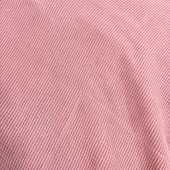 Athleta Sweater Womens Large Red Solid Long-Sleeve Pullover Hoodie Comfy Waffle - Picture 5 of 9